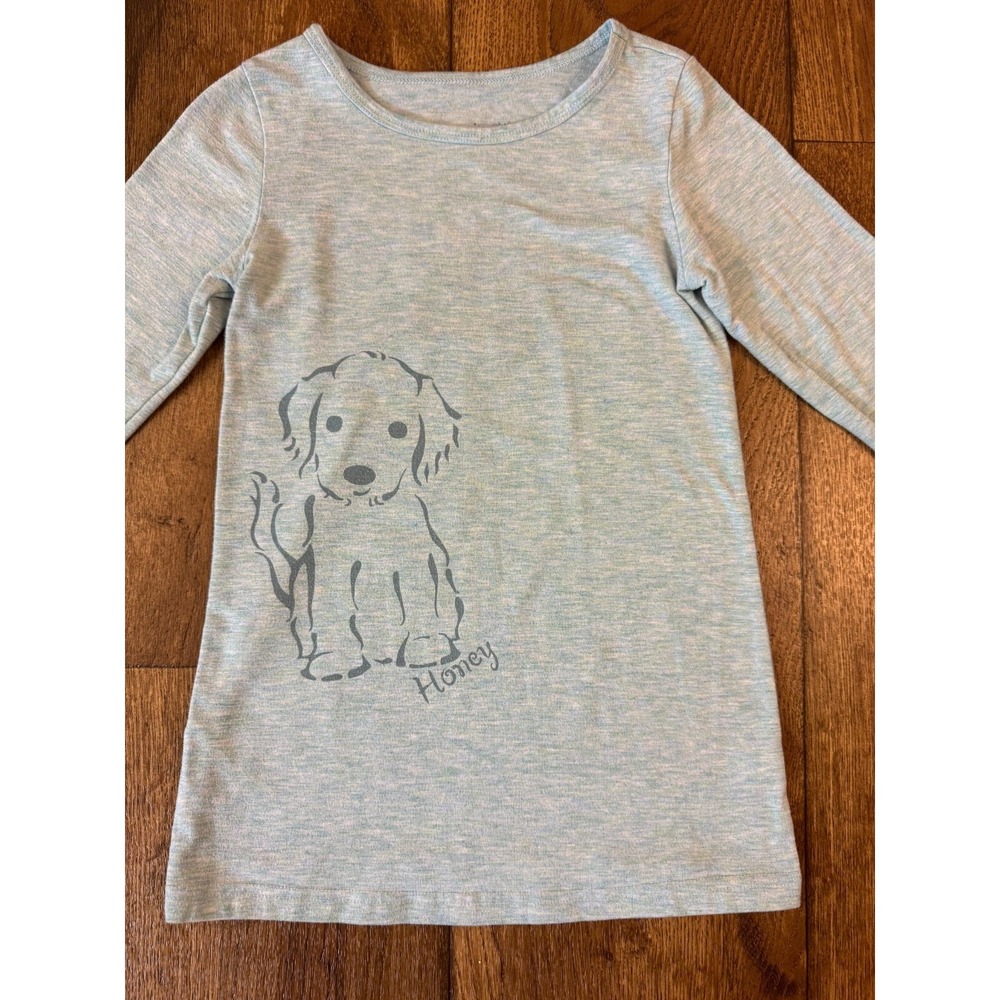 American Girl Girls Nightgown XS 5 6 Honey Puppy Dog Blue Pajamas‎ Clothes